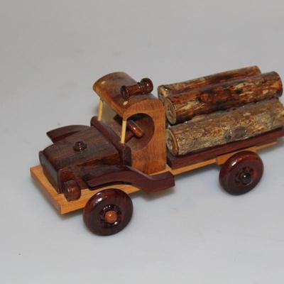 Brown Wooden Logging Truck 