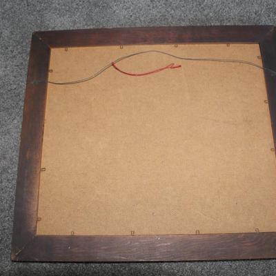 Vintage Still Life Picture Green Pears/Pitcher/Cup. Wall/Shelf Art Decor.