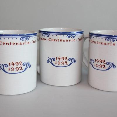 Tiffany & Co 1492 1992 Coffee Mugs (3)