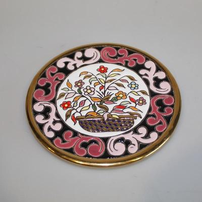 Handpainted ceramic plate