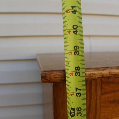 Vintage Oak Ice Box Style Cabinet by Polar
 