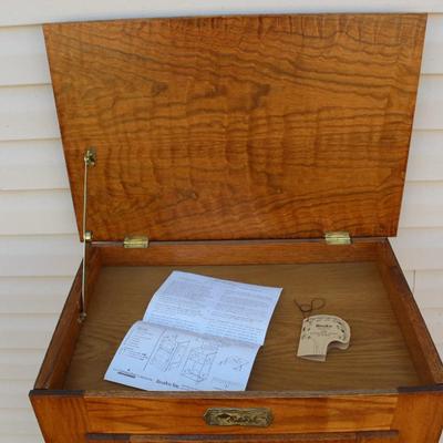 Sale Photo Thumbnail #446: Vintage Oak Ice Box Style Cabinet by Polar
 