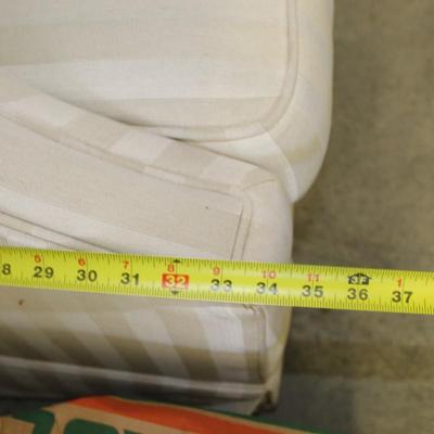 Stearns & Foster White Couch