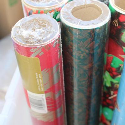 Lot of Christmas wraping paper