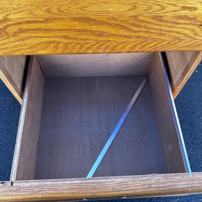 Tiger striped filing cabinet