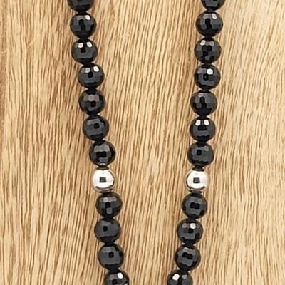 Various Jewelry Of Black Onyx, Crystal, Sterling Silver