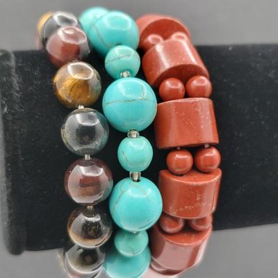 Semi-Precious Gemstone & Glass Bead Jewelry