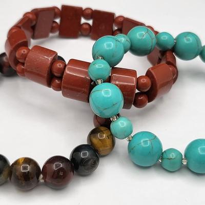 Semi-Precious Gemstone & Glass Bead Jewelry