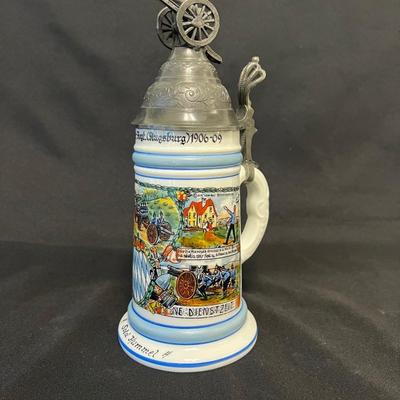 Marked 1906-09 German Regimental Stein