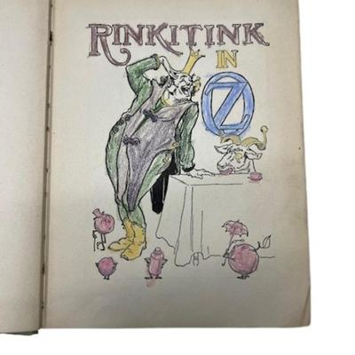 1916 First Edition "Rinkitink in Oz" Book