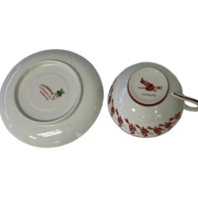 Antique Petersyn Co. Fortune Telling Tea Cup and Saucer