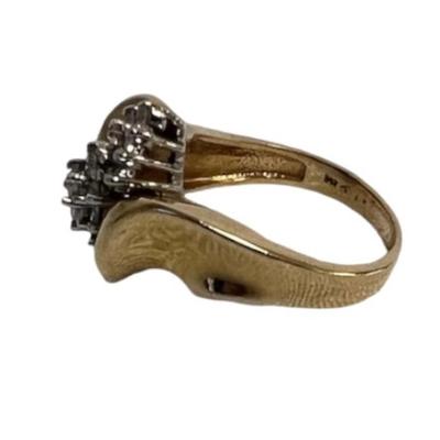Stamped and Tested 14K Gold Diamond Cocktail Ring [6.62g]