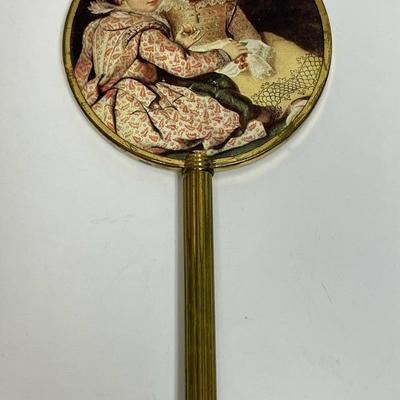 Vintage Vanity Hand Held Mirror Victorian Girls