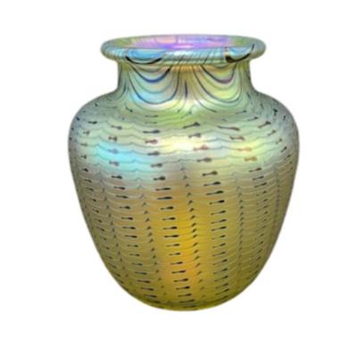 Vintage Orient & Flume Signed Iridescent Vase