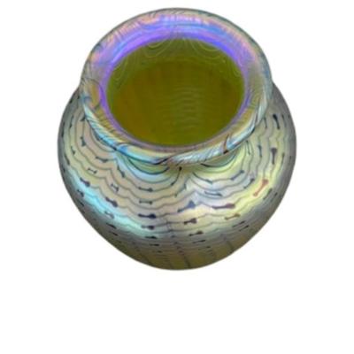 Vintage Orient & Flume Signed Iridescent Vase