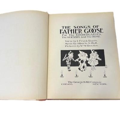 1900 First Edition "The Songs of Father Goose" Book