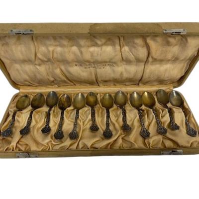 W.H. Glenny Sons Sterling Silver Spoon Set [173.2g]