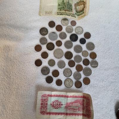 FOREIGN COINS AND BILLS