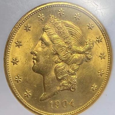 1902 20$ Gold Coin MS 63 Reserve set
