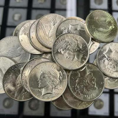 20 1923 Briliant Uncirculated Silver Peace dollars
