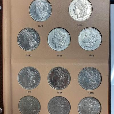 Complete Book Morgan Silver Date set book