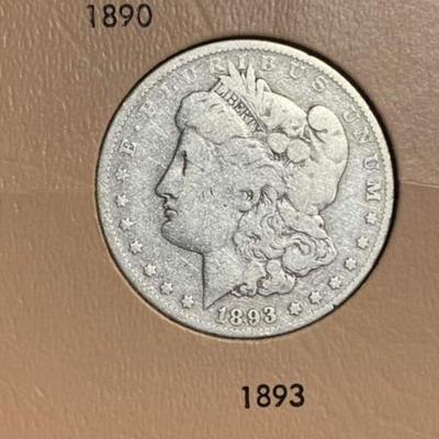 Complete Book Morgan Silver Date set book