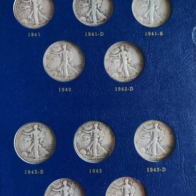Complete Book Silver Walking liberally silver Half Dollar book
