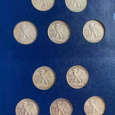 Complete Book Silver Walking liberally silver Half Dollar book