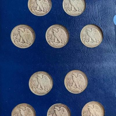 Complete Book Silver Walking liberally silver Half Dollar book