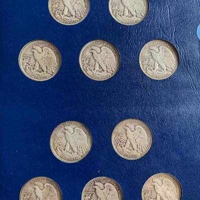 Complete Book Silver Walking liberally silver Half Dollar book