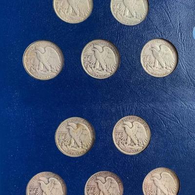 Complete Book Silver Walking liberally silver Half Dollar book