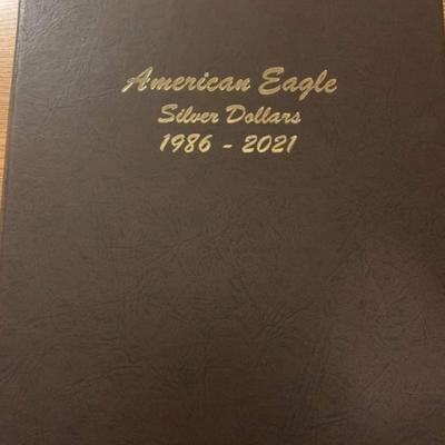Complete Silver American Eagle Book 1986 to 1921