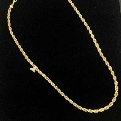 14 k Solid Gold Rope Chain