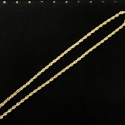 14 k Solid Gold Rope Chain