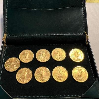 9 1/10 oz Gold eagle coin set