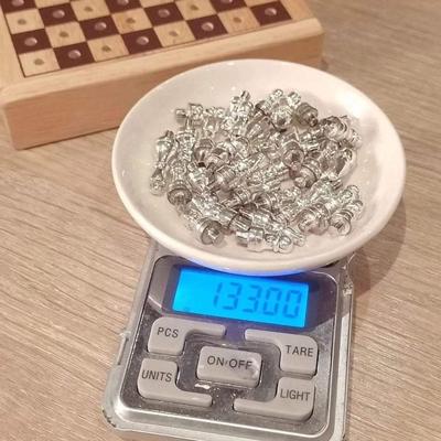 999 silver chess set