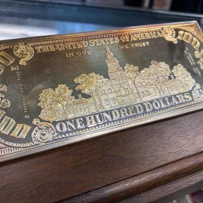 1 Troy Pound 999 silver 100$ Bill Bar
