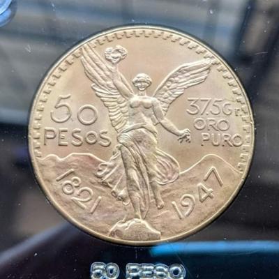 Gold Coins of Mexico Encased set
