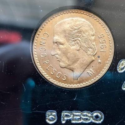 Gold Coins of Mexico Encased set