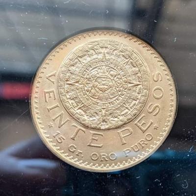 Gold Coins of Mexico Encased set