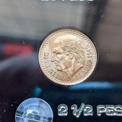 Gold Coins of Mexico Encased set
