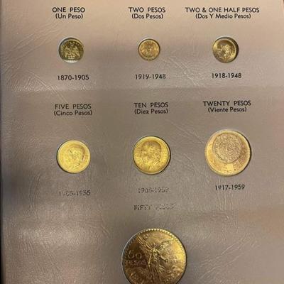 Mexico Gold Coin set