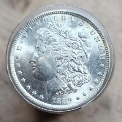 20 Bu 1889 P Mint Morgan Silver Dollars