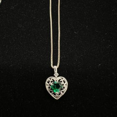 Sterling silver Necklace and earrings