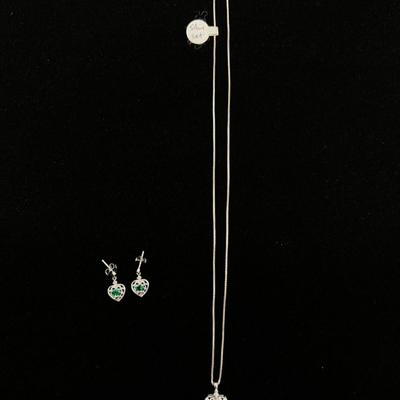 Sterling silver Necklace and earrings