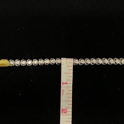925 silver and diamond bracelet