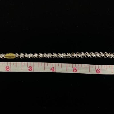 925 silver and diamond bracelet