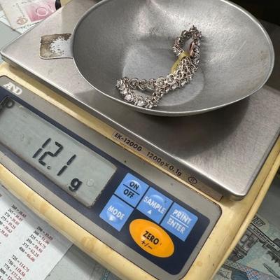 925 silver and diamond bracelet