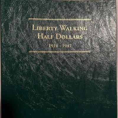 Complete Book Walking liberty Silver Half Dollar