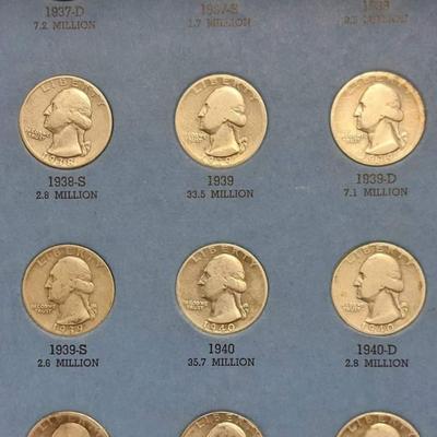 Silver Washington Quarters book including key date 1932